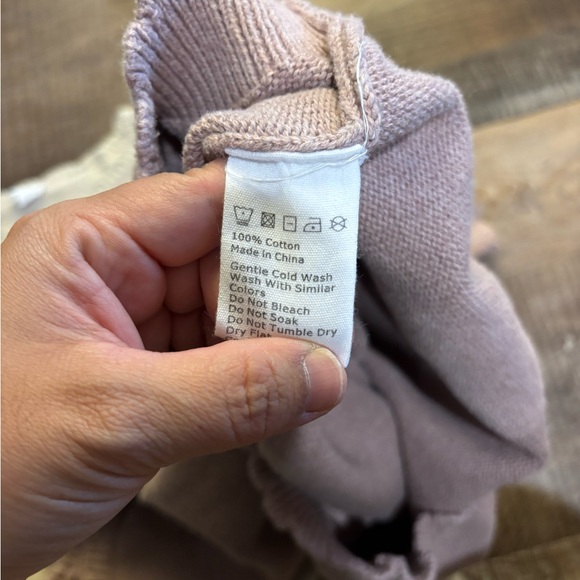 10Y - 100% Cotton Jamie Kay Sweaters - Cream and Pink - Picture 5 of 5